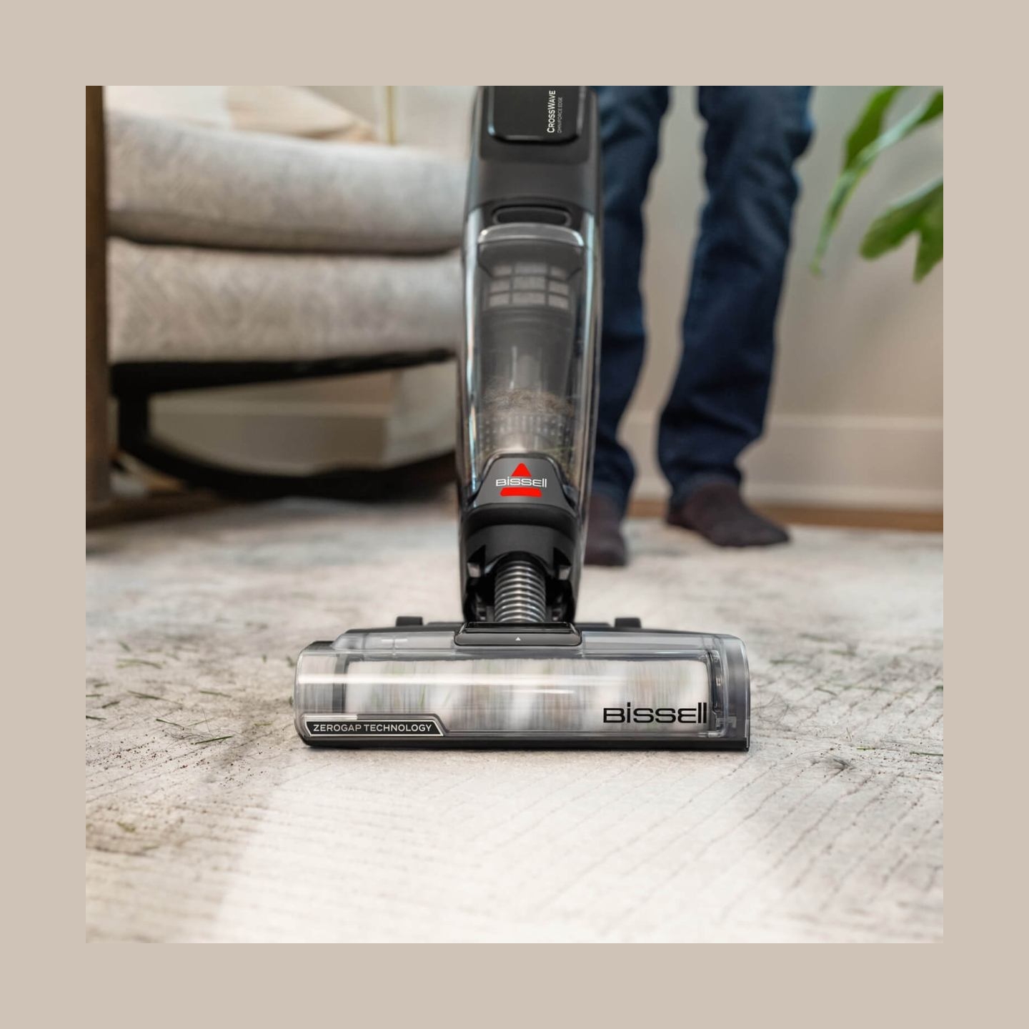 Bissell All-in-one Multi-surface Vacuum Cleaner | CrossWave OmniForce Edge Select | Cordless operating | Handstick | Washing fun