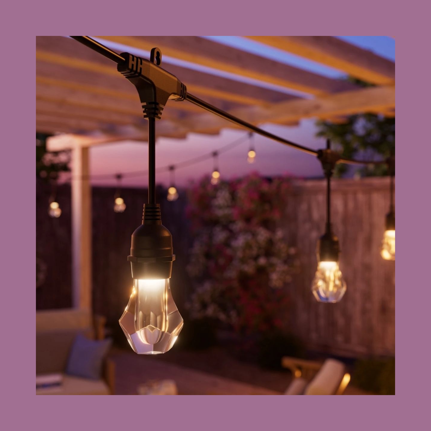 Nanoleaf Essentials Matter Smart Multicolour Outdoor String Lights Expansion 15m | 16M+