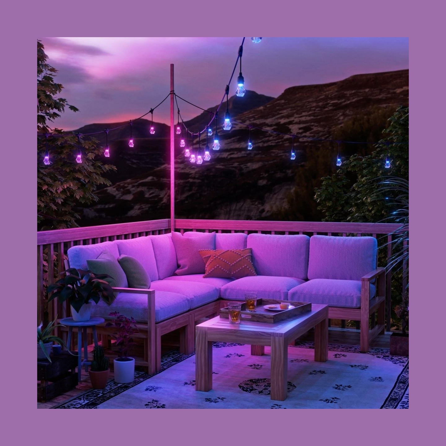 Nanoleaf Essentials Matter Smart Multicolour Outdoor String Lights Expansion 15m | 16M+