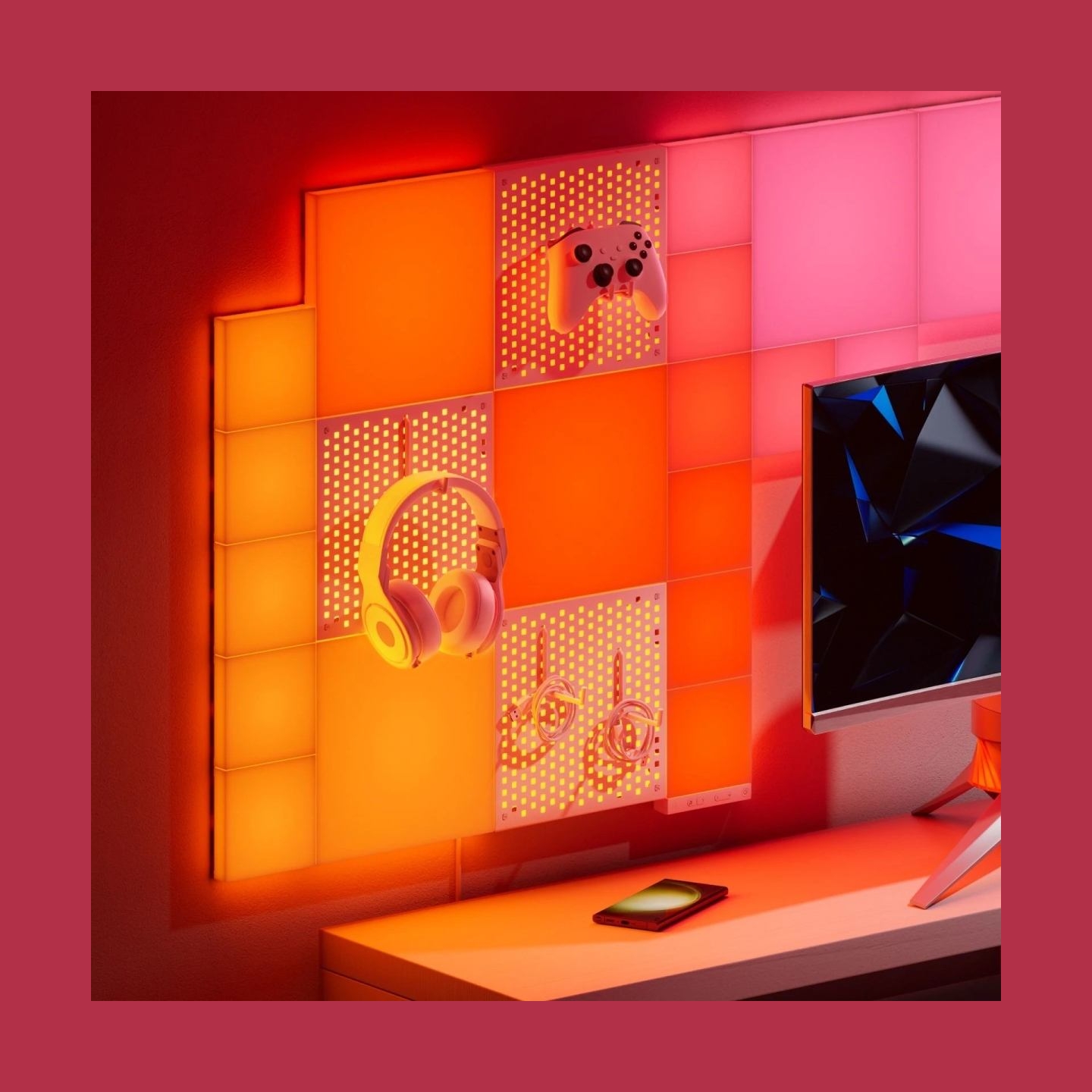 Nanoleaf Blocks Pegboard Add-On Kit (1 Panel)