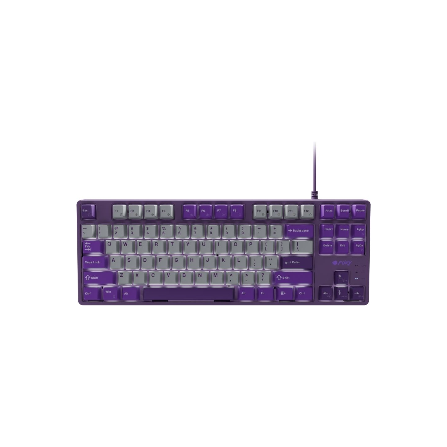 Fury | Kanabo K2 | Gaming Keyboard | Wired | US | Linear | Gray/Purple