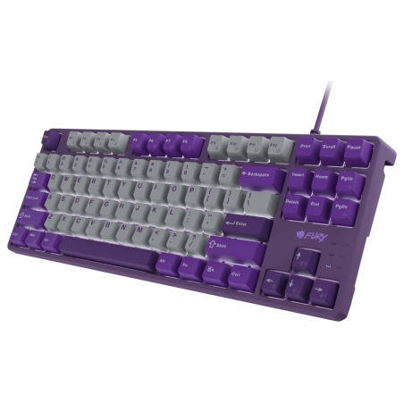 Fury | Kanabo K2 | Gaming Keyboard | Wired | US | Linear | Gray/Purple
