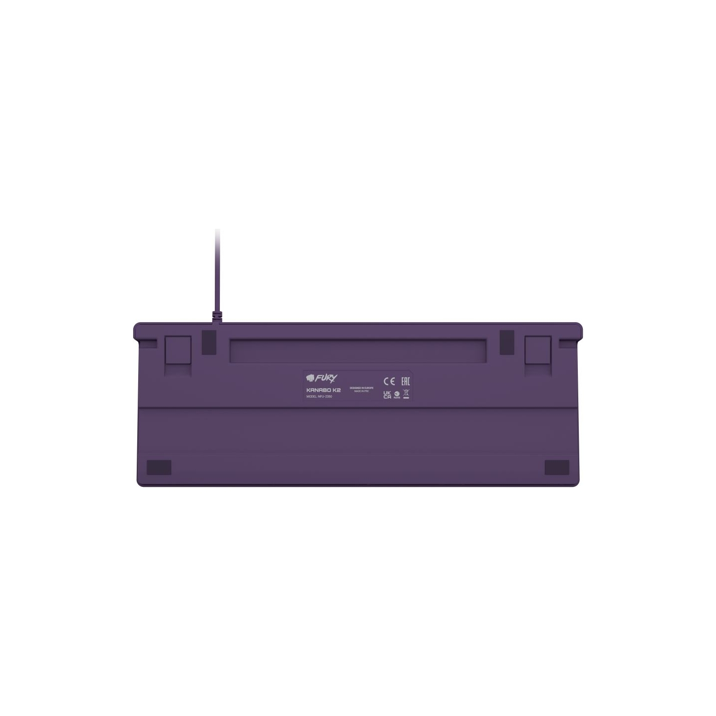 Fury | Kanabo K2 | Gaming Keyboard | Wired | US | Linear | Gray/Purple