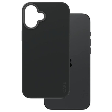 Care by PanzerGlass Case Fashion | Back protection | Apple | iPhone 16 Plus | Recycled plastic | Black | MagSafe