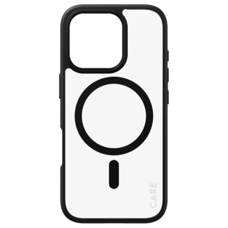 Care Flagship Case | Back cover | Apple | iPhone 16 PRO | Recycled plastic | Black | MagSafe