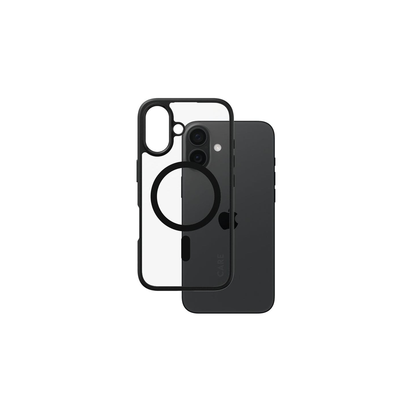 Care Flagship Case | Back cover | Apple | iPhone 16 | Recycled plastic | Black | MagSafe