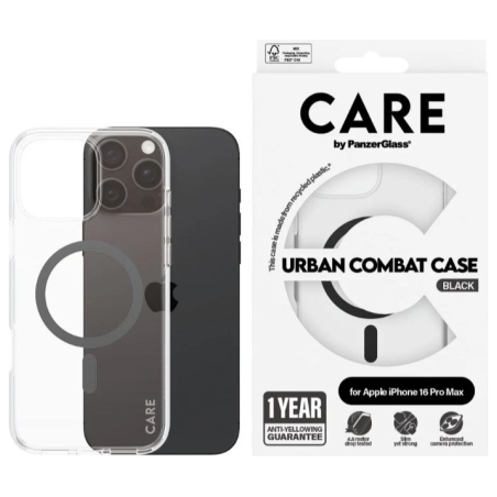 Care Flagship Case | Back cover | Apple | iPhone 16 Pro Max | Recycled plastic | Transparent | MagSafe