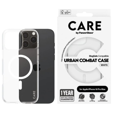 Care Flagship Case | Back cover | Apple | iPhone 16 Pro Max | Recycled plastic | White | MagSafe