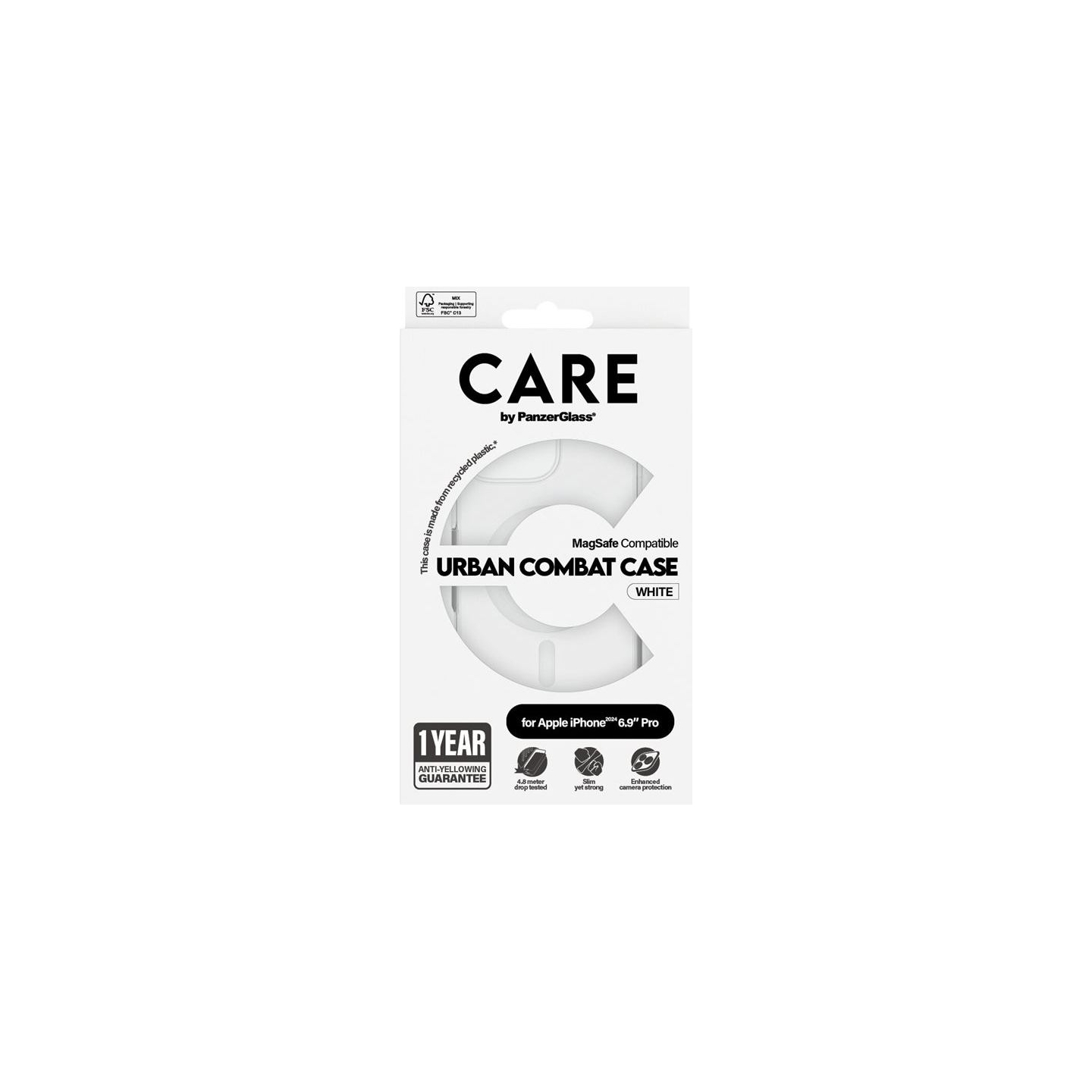 Care Flagship Case | Back cover | Apple | iPhone 16 Pro Max | Recycled plastic | White | MagSafe