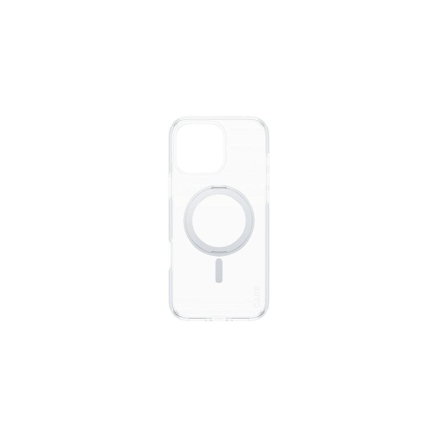 Care Feature Case | Back cover | Apple | iPhone 16 Pro Max | Recycled plastic | Silver | Kickstand & MagSafe