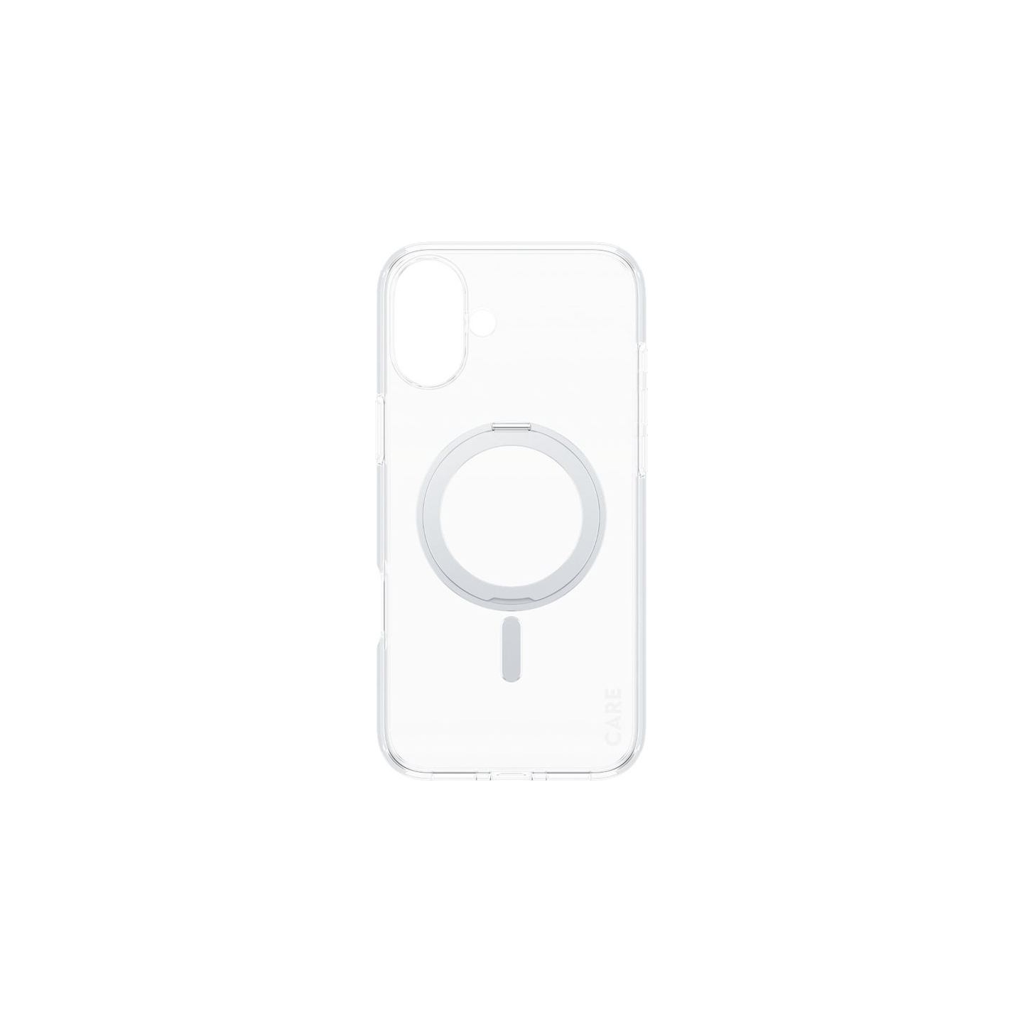 Care by PanzerGlass Case Feature | Back protection | Apple | iPhone 16 Plus | Recycled plastic | Silver | Kickstand & MagSafe