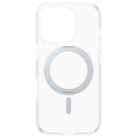 Care Feature Case | Back cover | Apple | iPhone 16 PRO | Recycled plastic | Silver | Kickstand & MagSafe