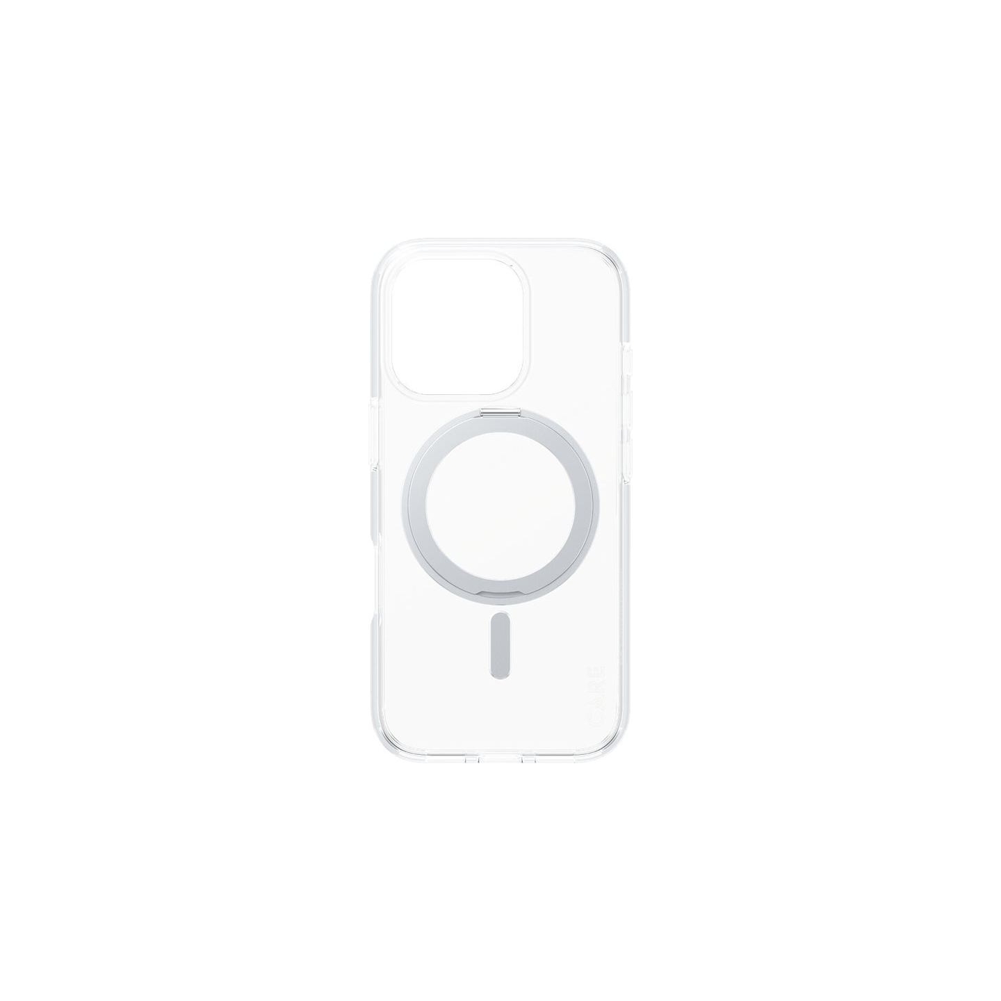 Care Feature Case | Back cover | Apple | iPhone 16 PRO | Recycled plastic | Silver | Kickstand & MagSafe