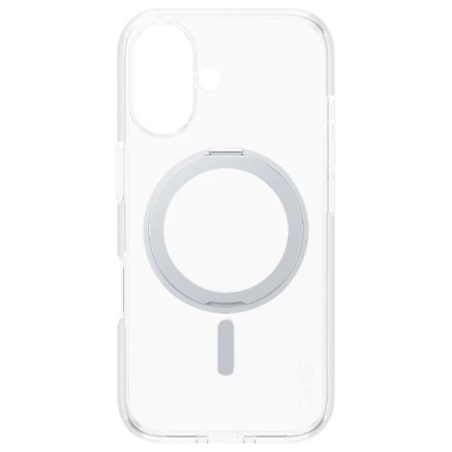 Care Feature Case | Back cover | Apple | iPhone 16 | Recycled plastic | Silver | Kickstand & MagSafe