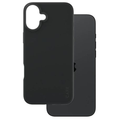 Care by PanzerGlass Case Fashion | Back protection | Apple | iPhone 16 Plus | Recycled plastic | Black