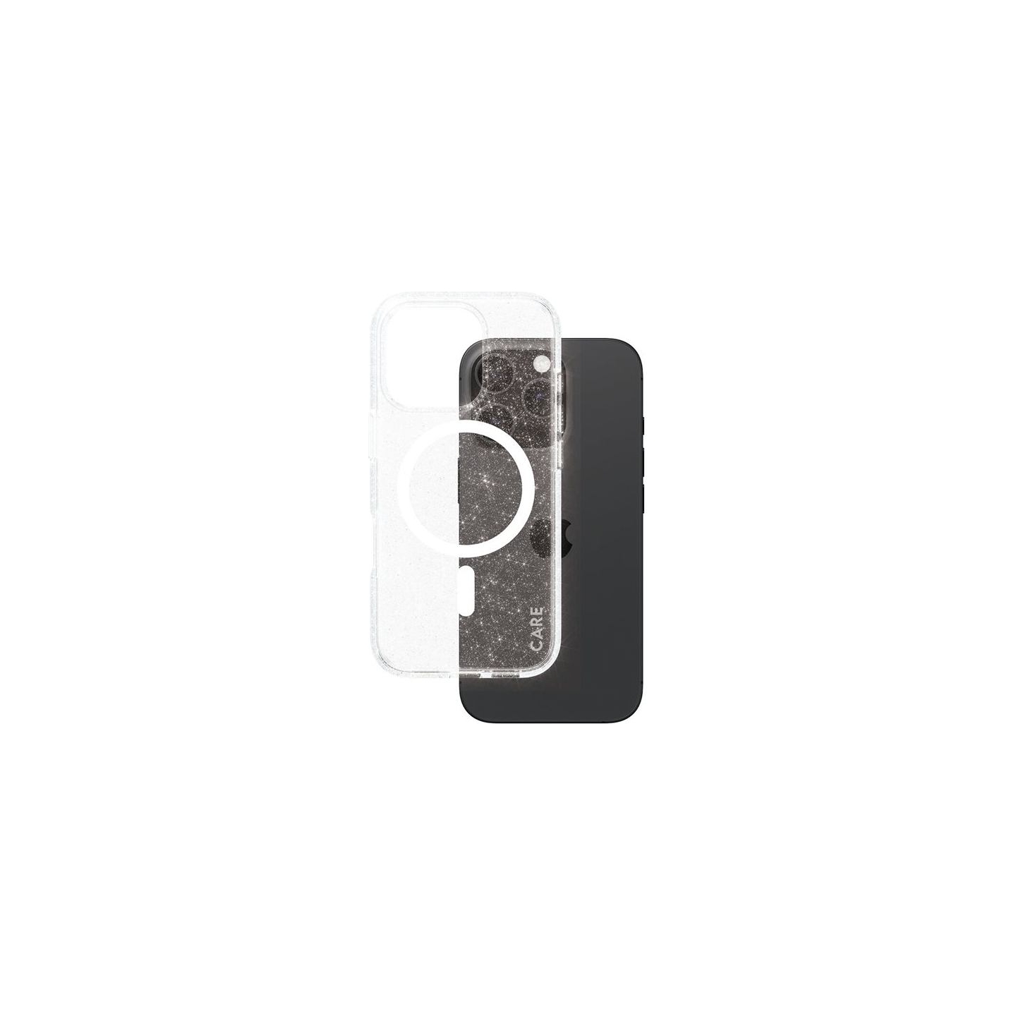 Care Flagship Case | Back cover | Apple | iPhone 16 Pro | Recycled plastic | White | Urban Combat Star Lit with MagSafe