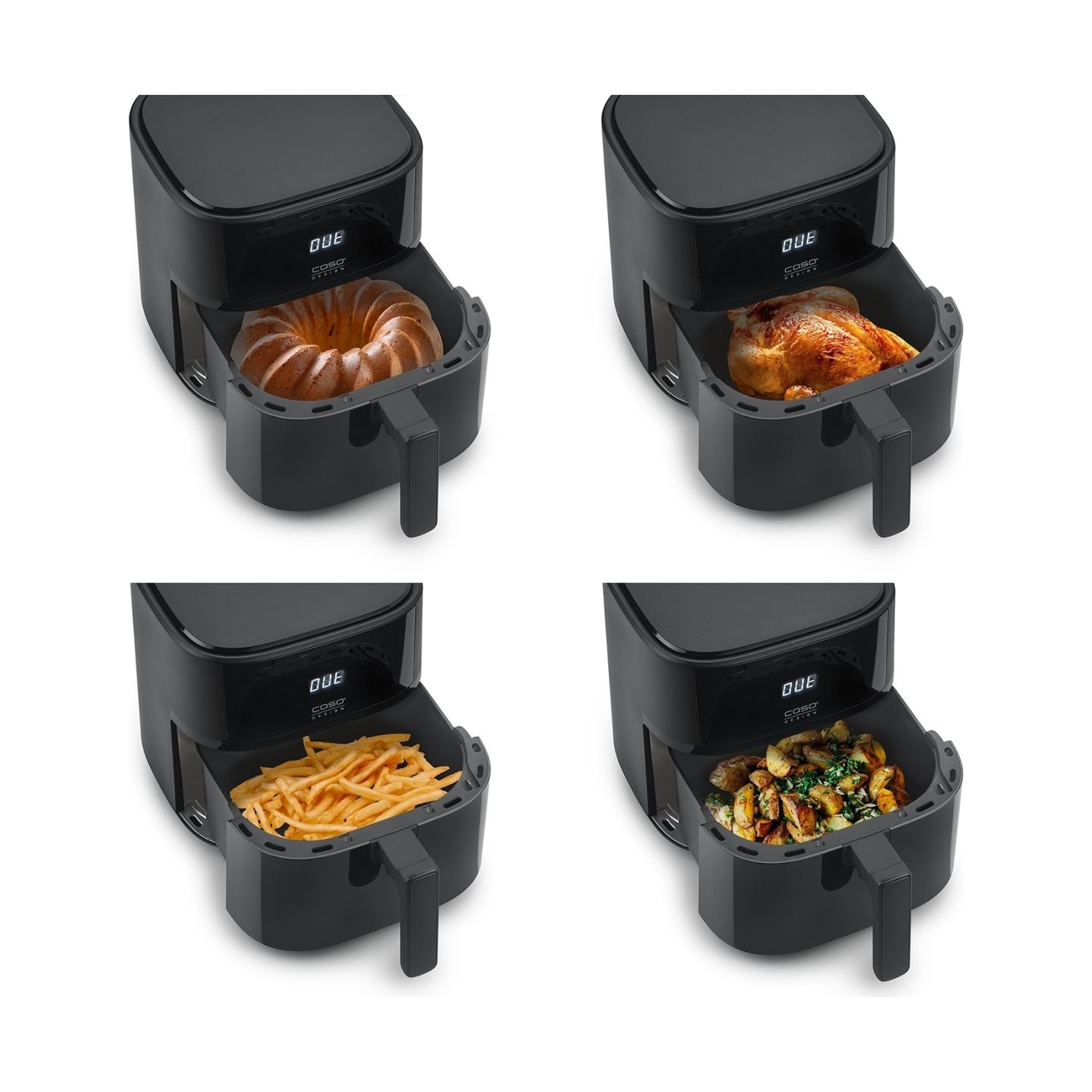 Caso Designer Air Fryer | AirFry 6.0 | Power 1700 W | Capacity 6 L | Black
