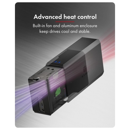 Raidsonic | RAID-System Dual bay, HDD/SSD USB 3.2 (Gen 2) with fan | IB-RD3720-CU3