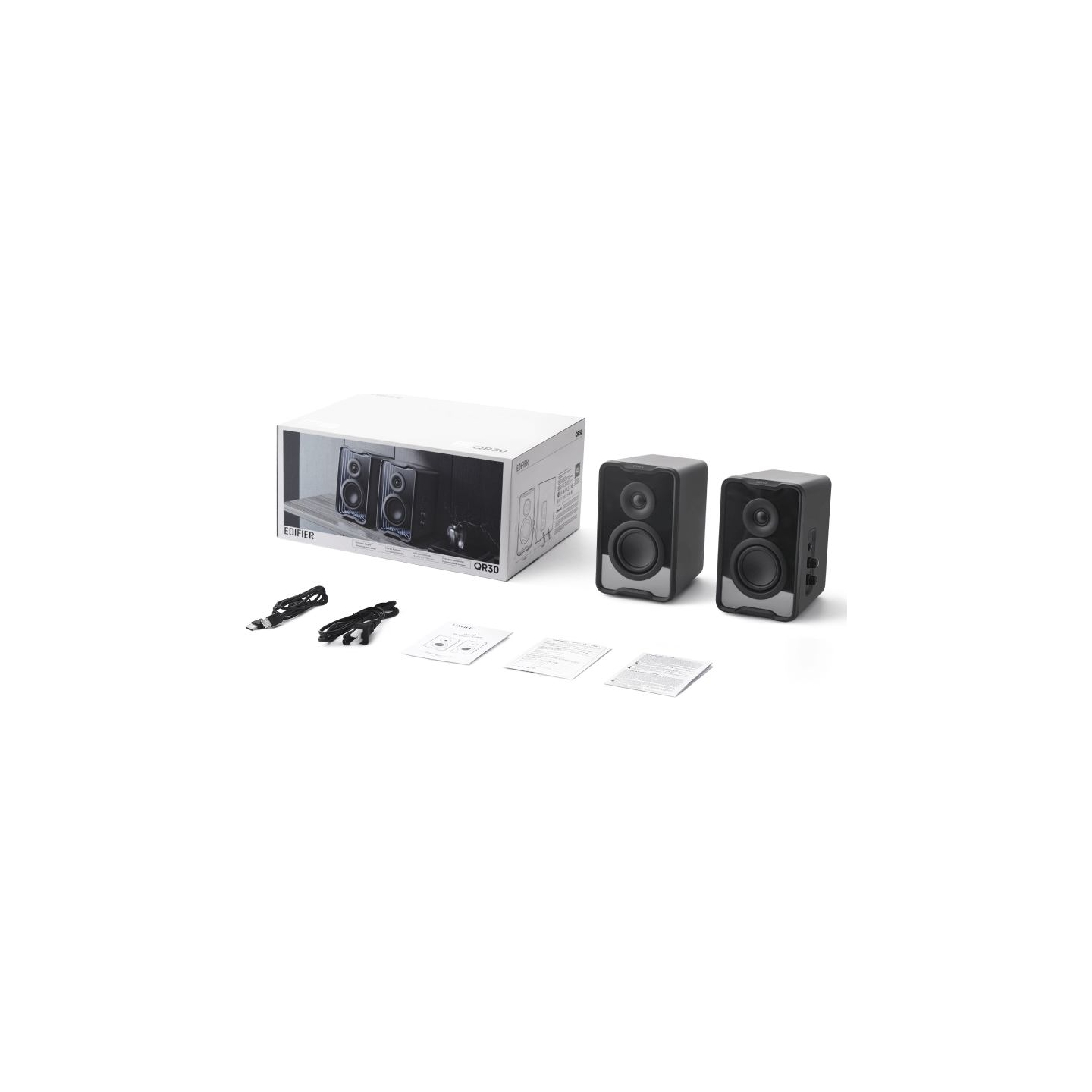Edifier Speaker System | QR30 | 15W+15 W | Bluetooth | Black | Wireless connection
