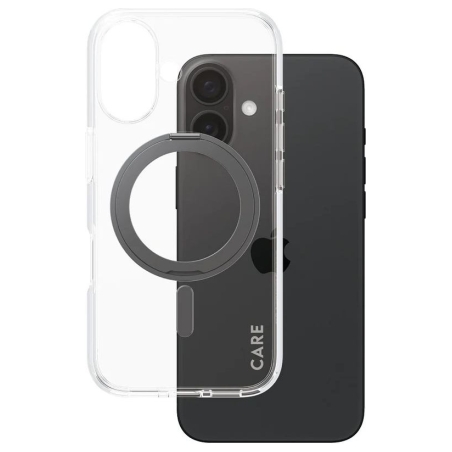 Care Feature Case | Back cover | Apple | iPhone 16 | Recycled plastic | Transparent | MagSafe