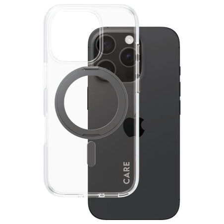 Care Feature Case | Back cover | Apple | iPhone 16 Pro | Recycled plastic | Transparent | MagSafe
