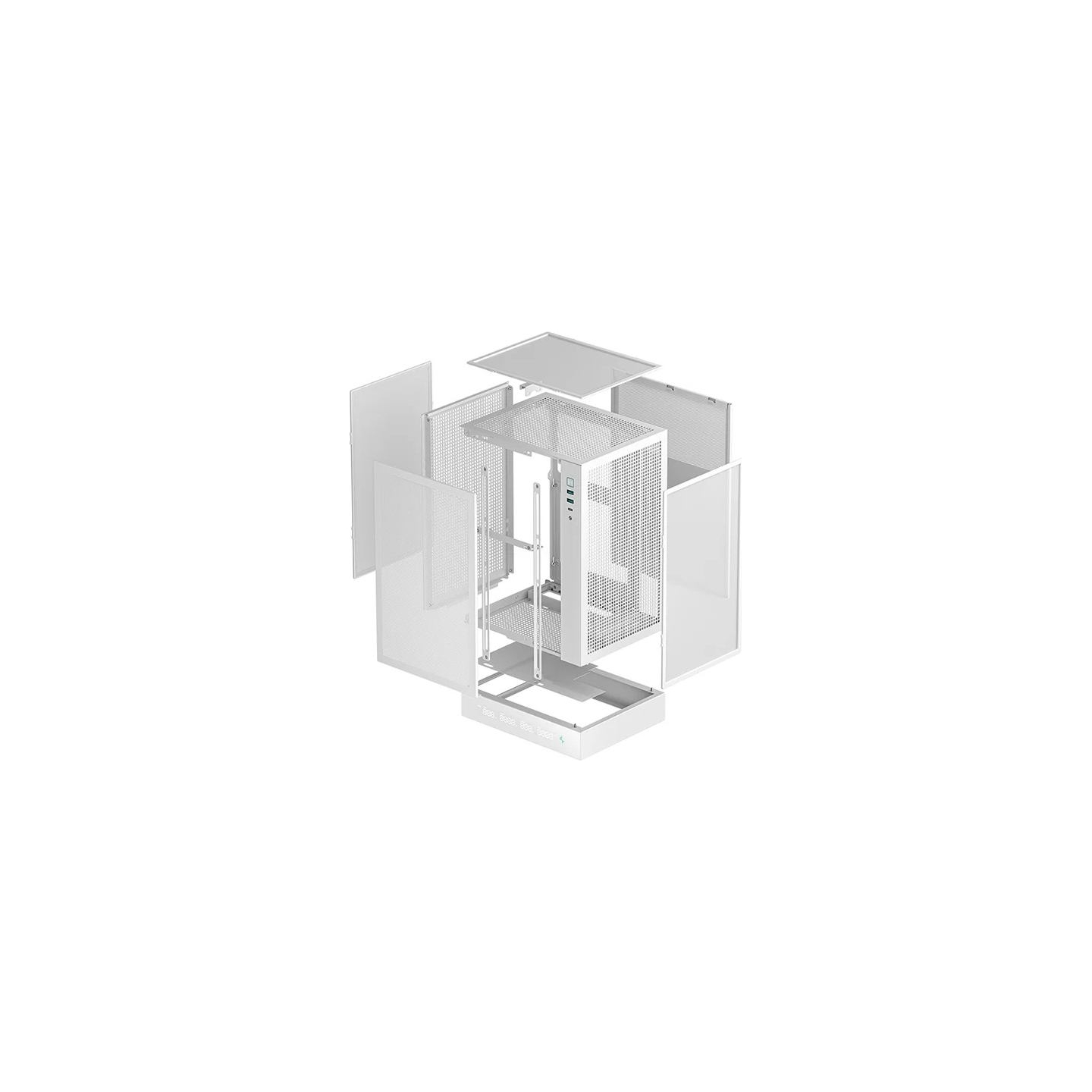 Deepcool PC Gaming Case | CH170 DIGITAL | White | Mini ITX | ATX PS2