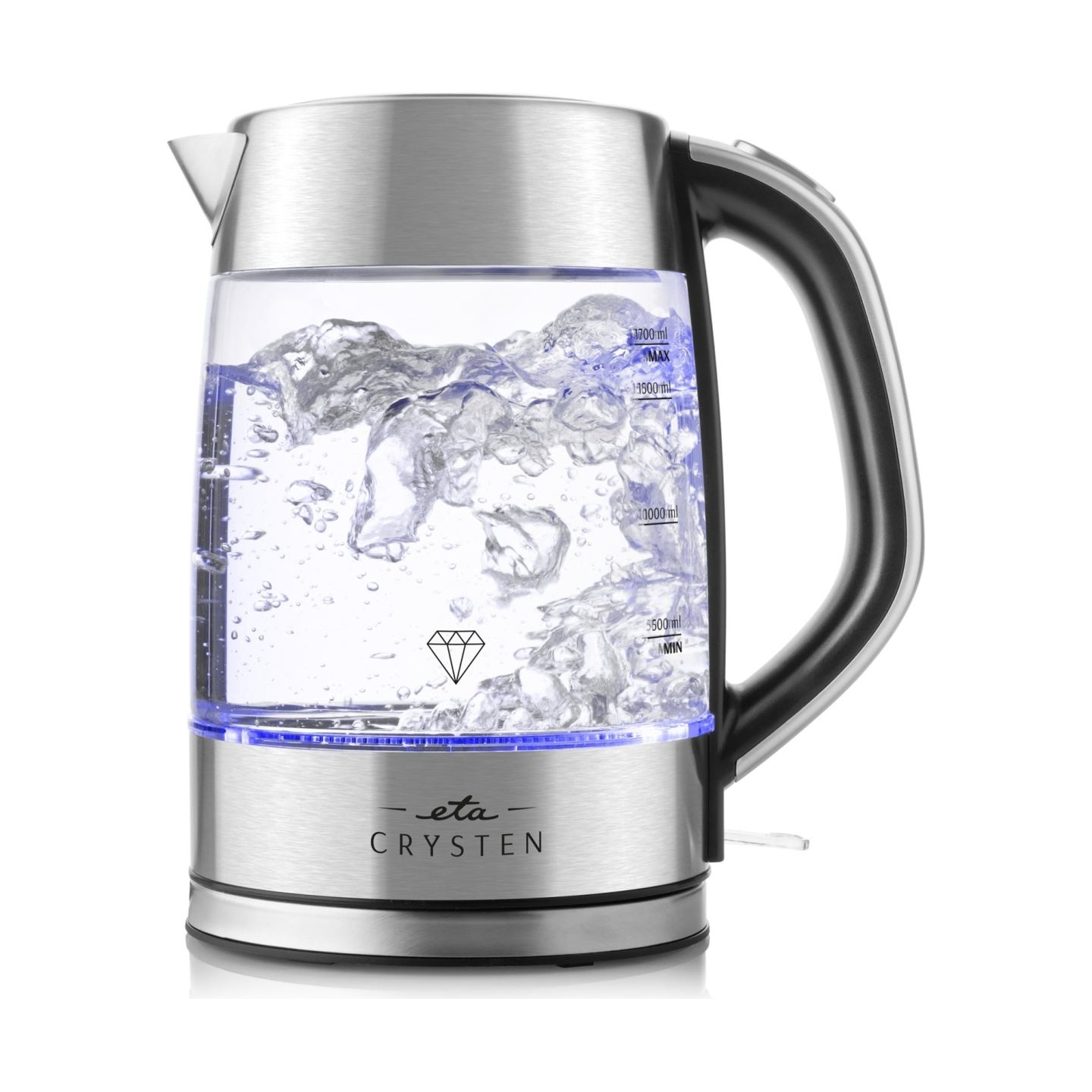 ETA Kettle | ETA415490000 Crysten | Electric | 2100 W | 1.7 L | Glass | 360° rotational base | Glass