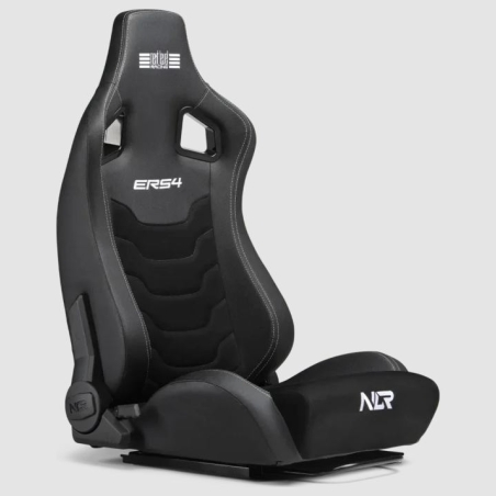 Next Level Racing | PU Leather and Suede | Reclining Seat | ERS4 Elite PU Leather & Suede Edition | Black