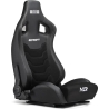 Next Level Racing | PU Leather and Suede | Reclining Seat | ERS4 Elite PU Leather & Suede Edition | Black