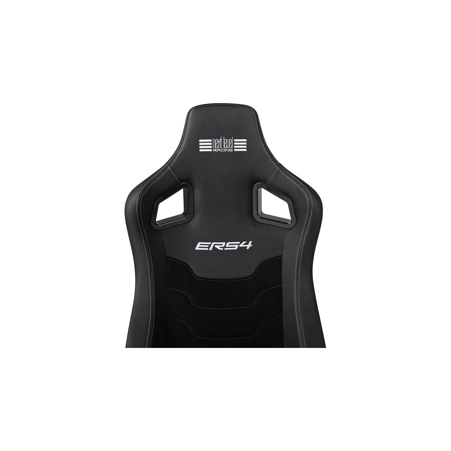 Next Level Racing | PU Leather and Suede | Reclining Seat | ERS4 Elite PU Leather & Suede Edition | Black