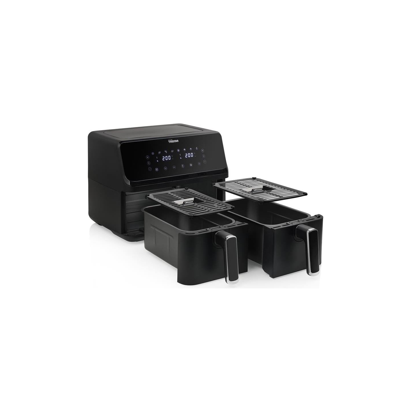 Tristar Double Basket Airfryer | FR-9026 | Power 2700 W | Capacity 8 L | Black