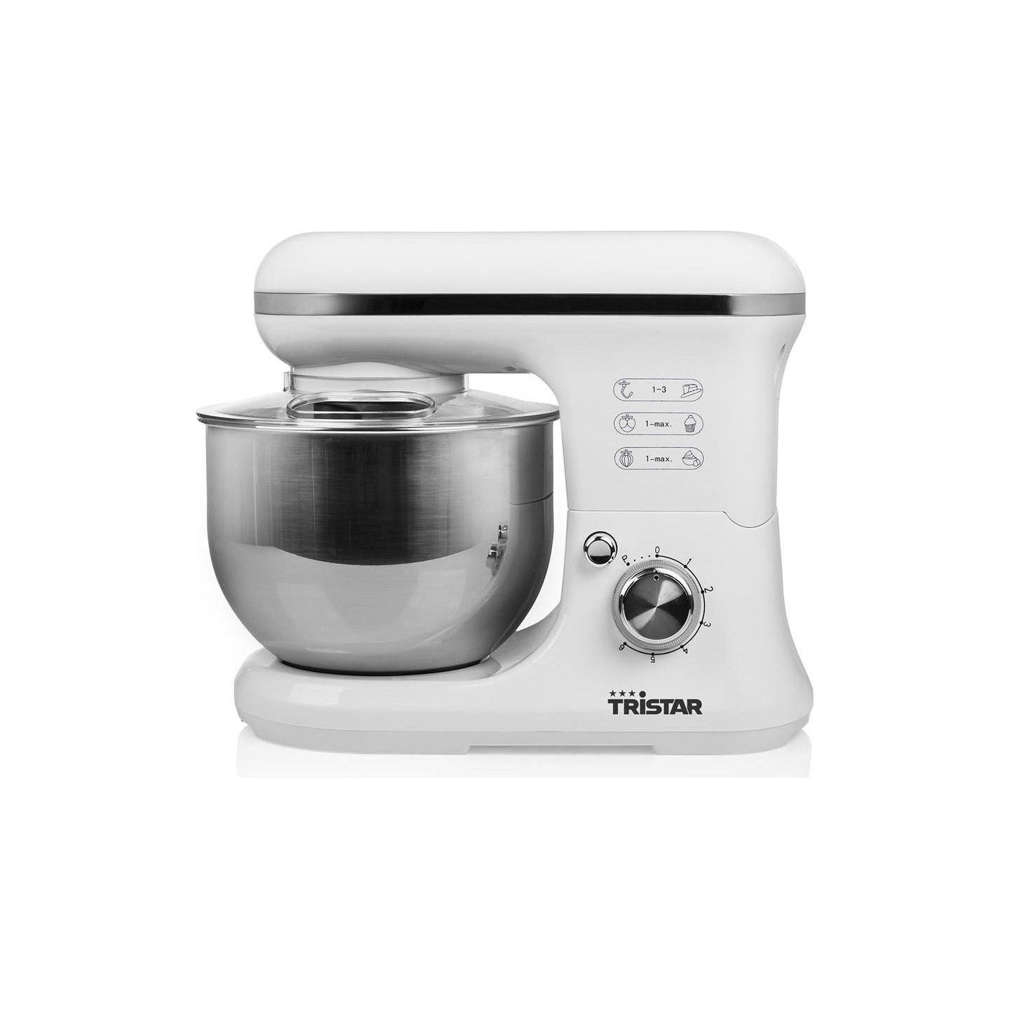 Tristar Kitchen Machine | MX-4817 | 1200 W | Number of speeds 6 | Bowl capacity 5 L | White