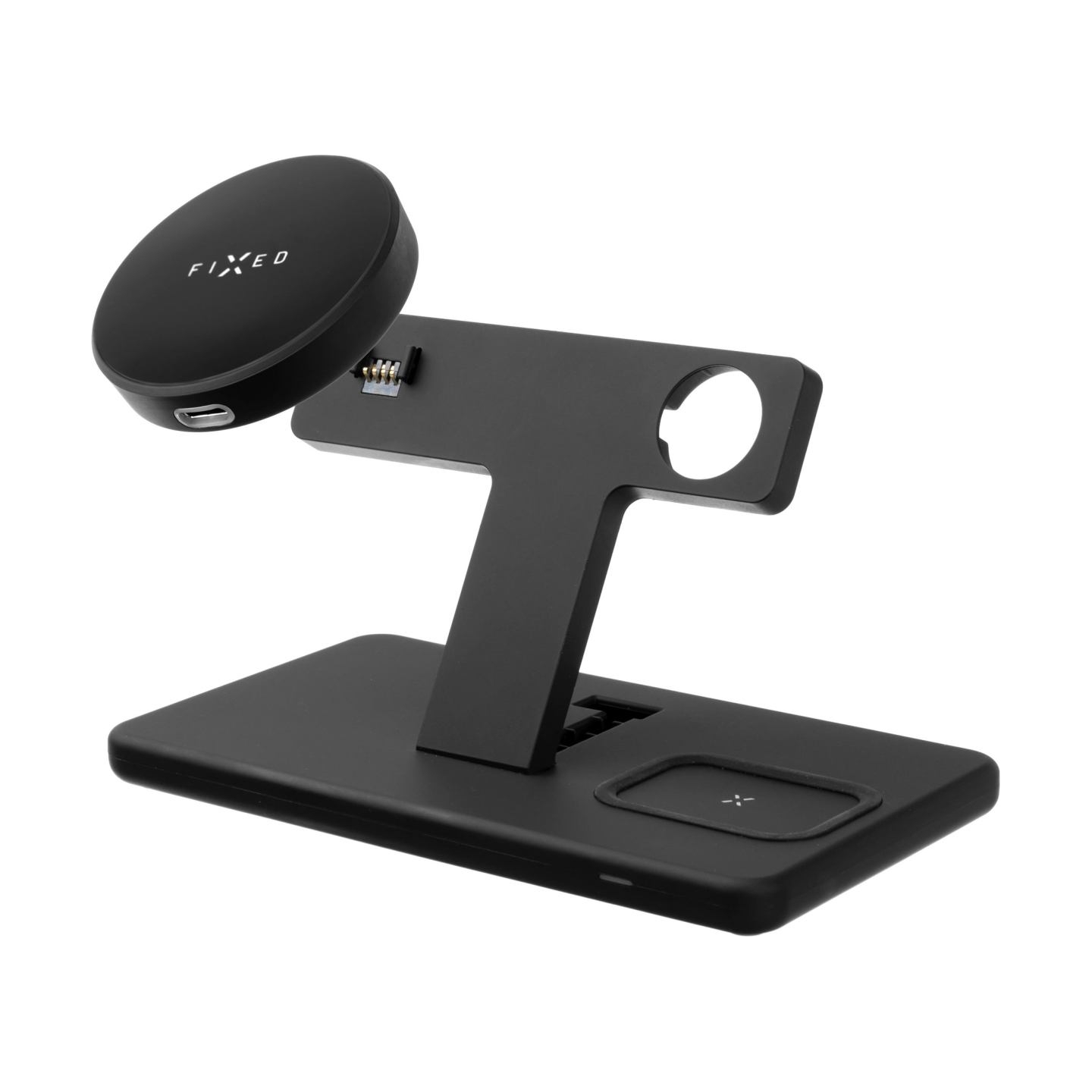 Fixed | MagPowerstation 3-in-1 wireless charging stand with MagSafe mount support | FIXMPOS-BK | Black