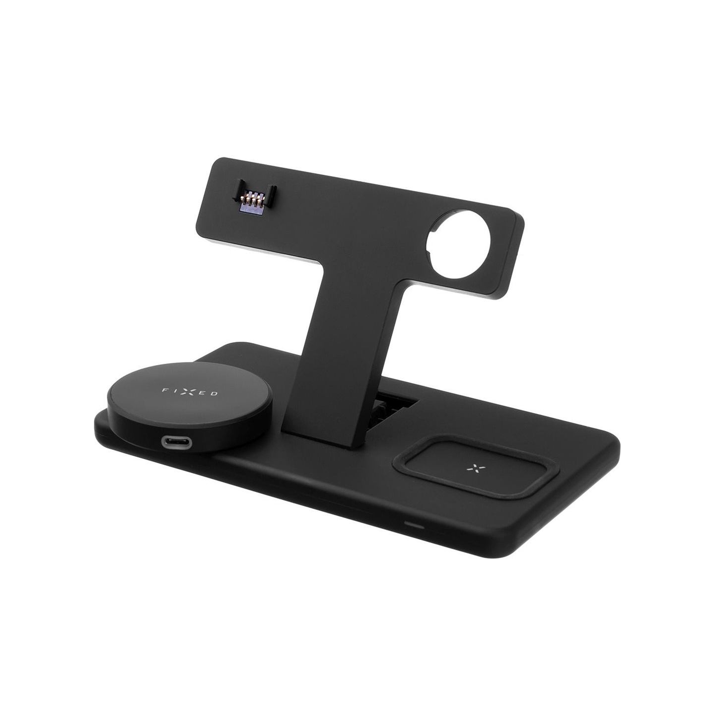Fixed | MagPowerstation 3-in-1 wireless charging stand with MagSafe mount support | FIXMPOS-BK | Black