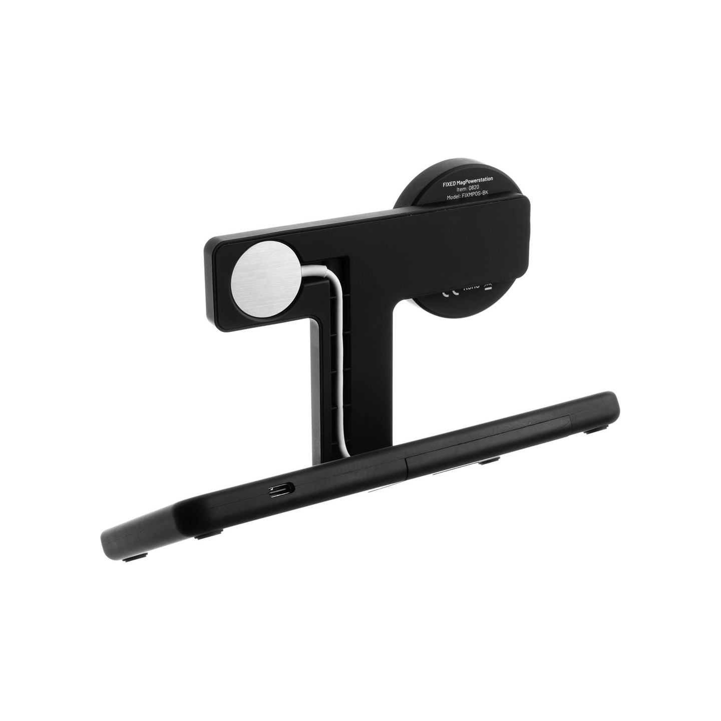 Fixed | MagPowerstation 3-in-1 wireless charging stand with MagSafe mount support | FIXMPOS-BK | Black