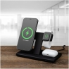 Fixed | MagPowerstation 3-in-1 wireless charging stand with MagSafe mount support | FIXMPOS-BK | Black