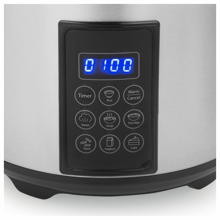 Tristar Digital Rice and Steam Cooker | RK-6138 | 900 W | 2.2 L | Number of programs 7 | Grey