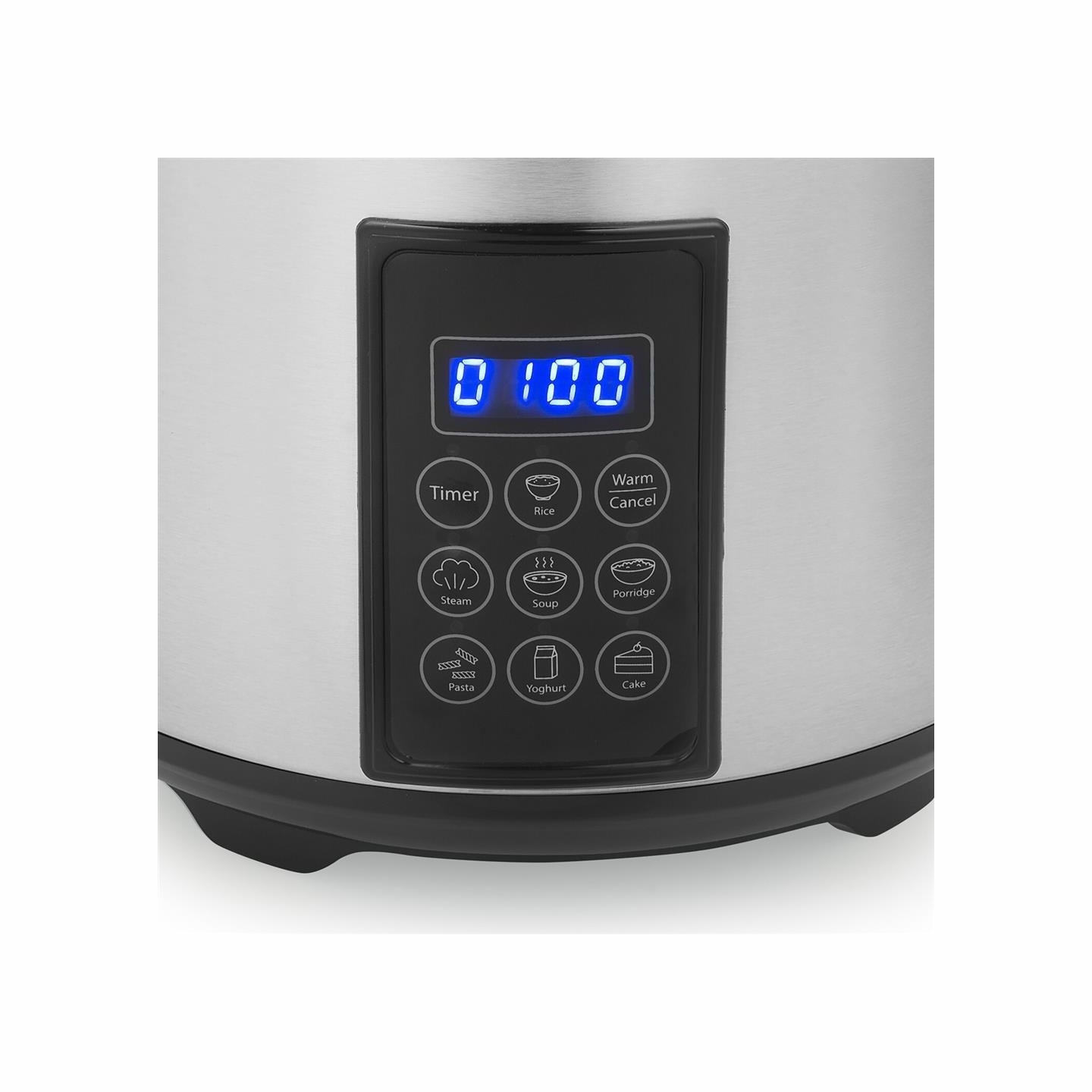 Tristar Digital Rice and Steam Cooker | RK-6138 | 900 W | 2.2 L | Number of programs 7 | Grey