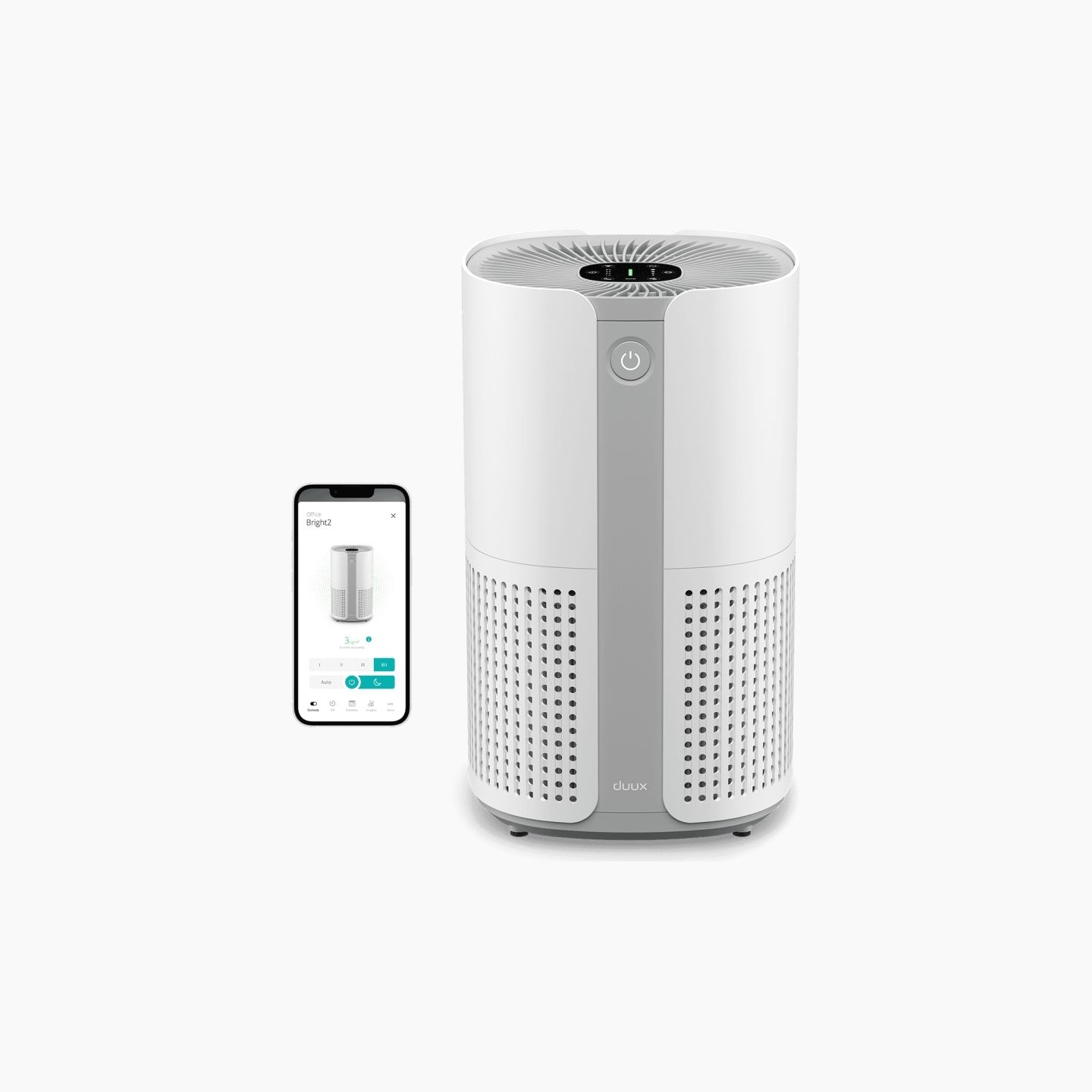 Duux Smart Air Purifier | Bright 2 | 22 W | Suitable for rooms up to 42 m² | White