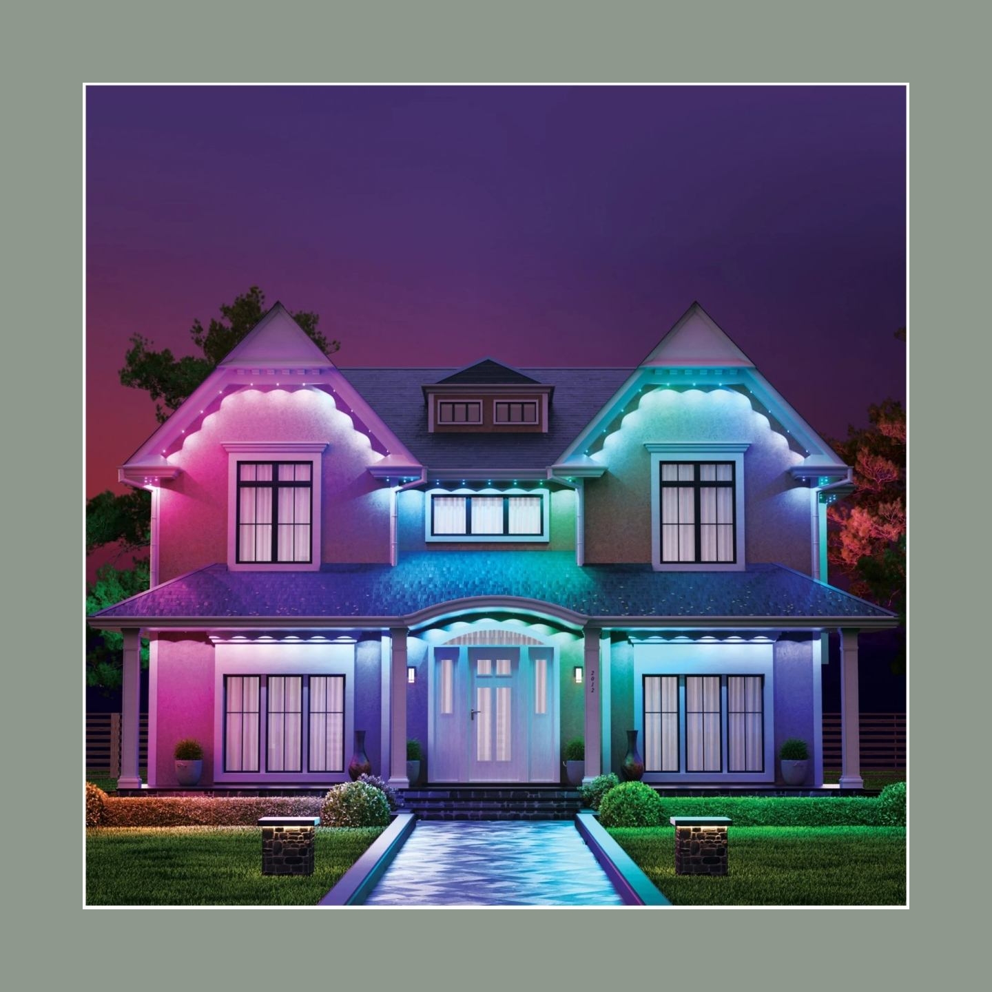 Nanoleaf Smart Multicolor Permanent Outdoor Lights Expansion Pack, 5m