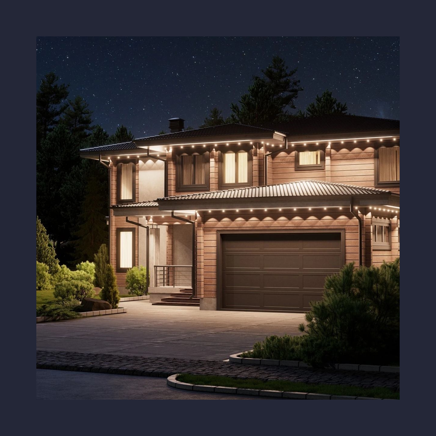 Nanoleaf Smart Multicolor Permanent Outdoor Lights Smarter Kit, 15m | 16+ Million Colours