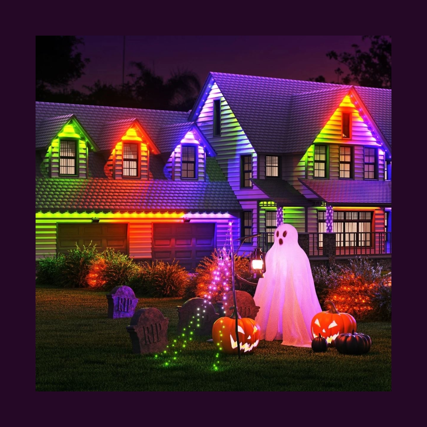 Nanoleaf Smart Multicolor Permanent Outdoor Lights Smarter Kit, 15m | 16+ Million Colours