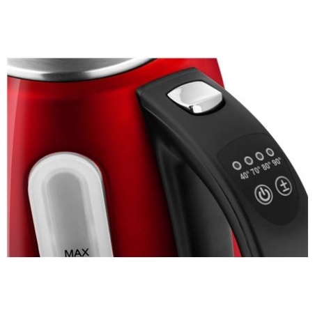 ETA | Kettle | Ela Digi ETA959890010 | Electric | 2200 W | 1.7 L | Stainless steel | 360° rotational base | Red