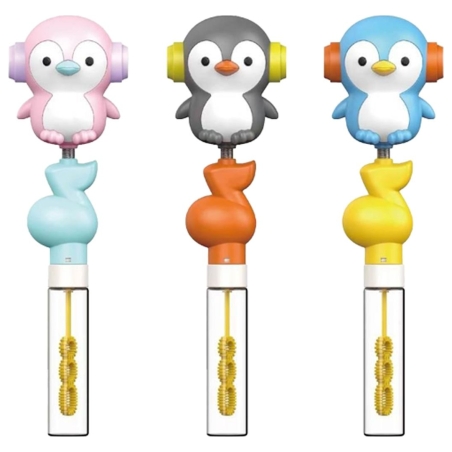 Koala Games G2661 Penguin Bubble Blower With Musical Cap (Random Color)