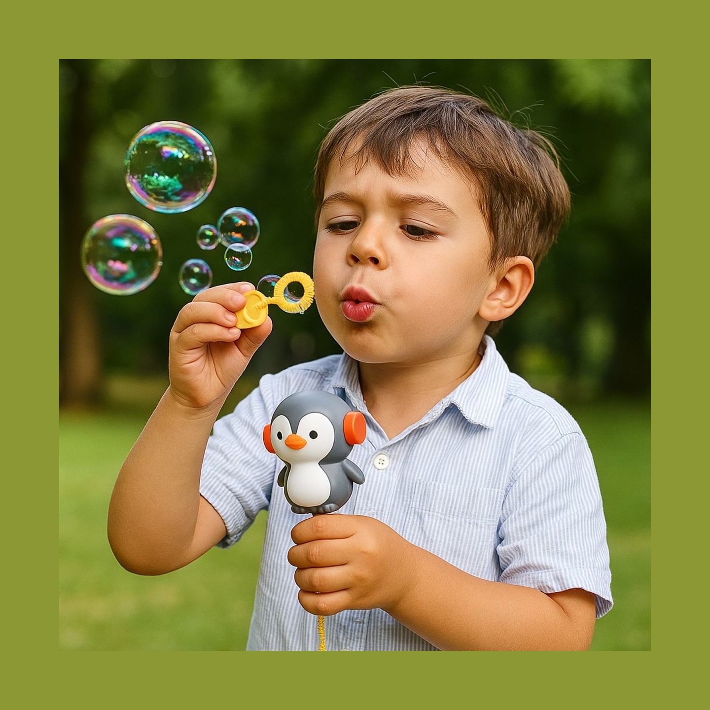 Koala Games G2661 Penguin Bubble Blower With Musical Cap (Random Color)
