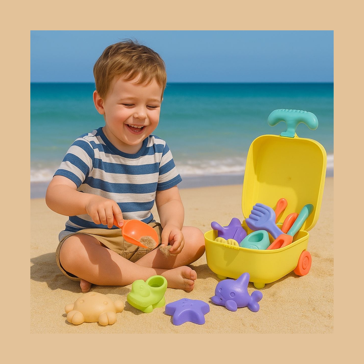 Koala Games G2670 Beach Trolley With Accesories