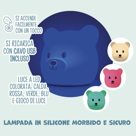 Koala Games G2535 Bear Rechargeable Silicone Lamp