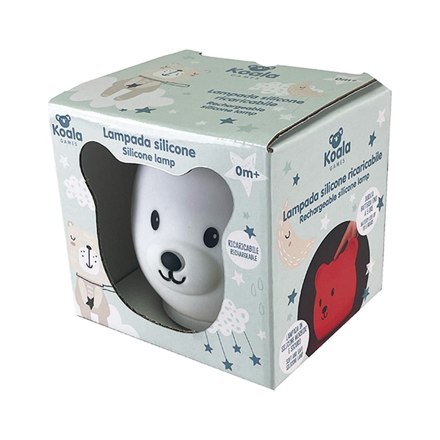 Koala Games G2535 Bear Rechargeable Silicone Lamp