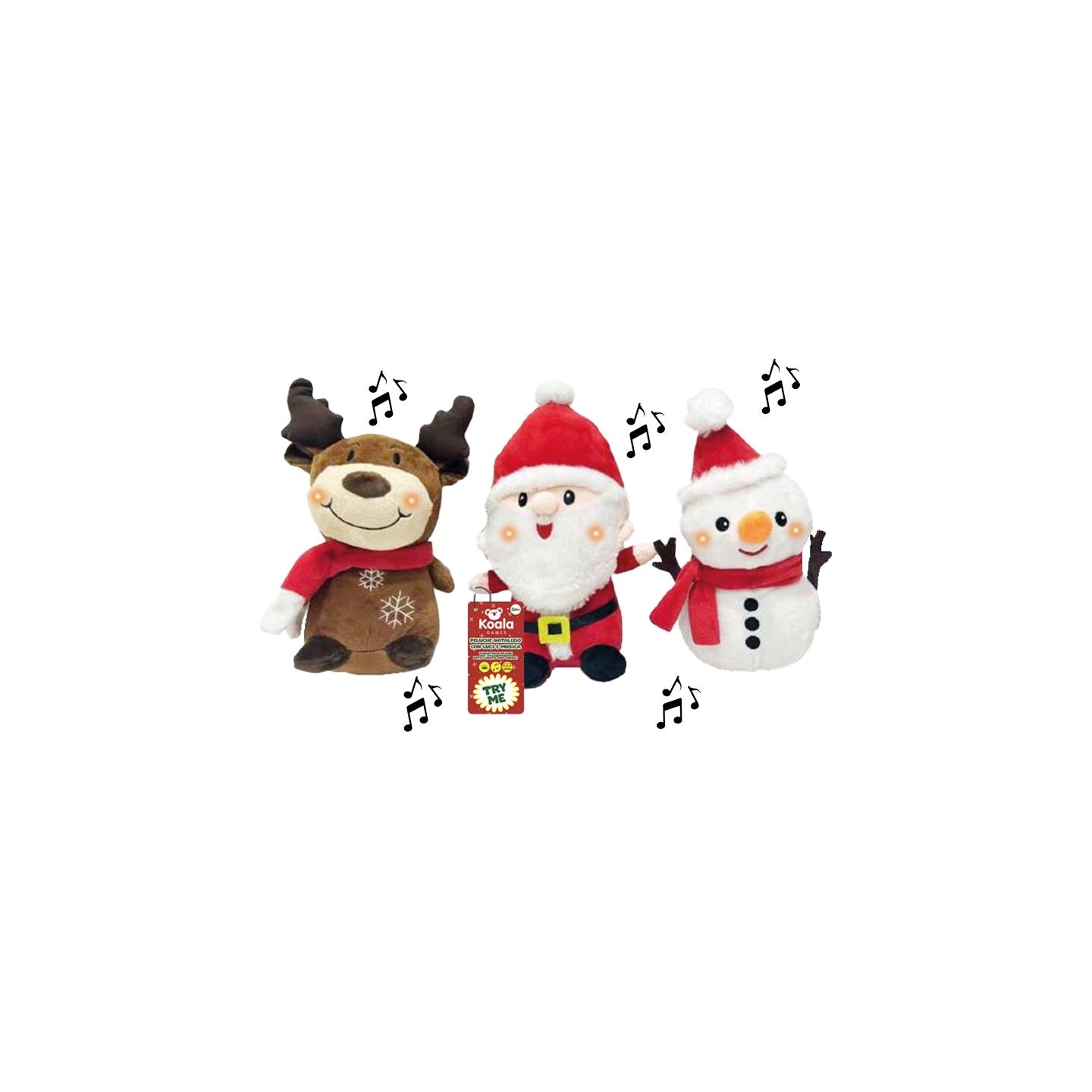 Koala Games G2586 Christmas Danging, Singins  & Lighting Plushes 24 cm