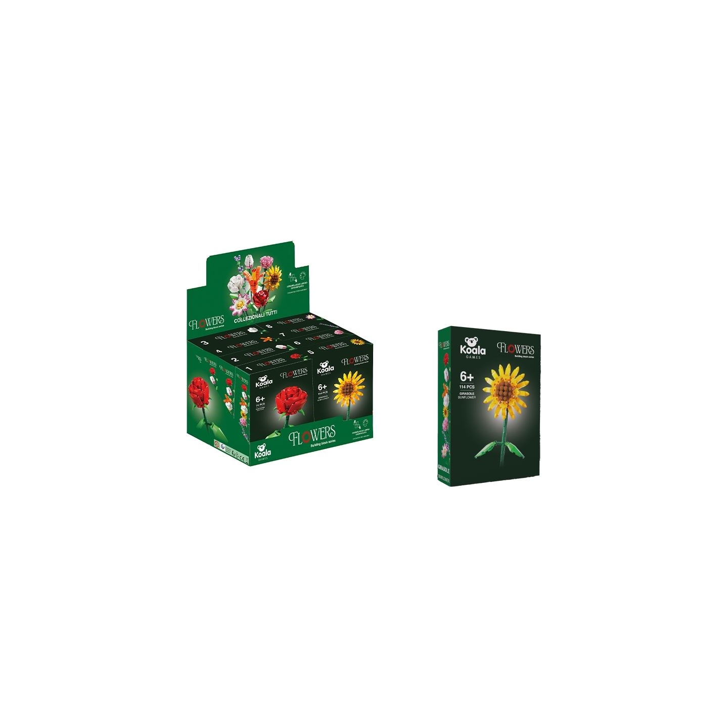 Koala Games G2672 Flowers  Blocks (Random Color)